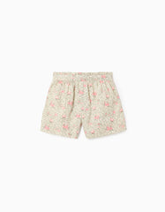 Shorts Estampadoo Flores Beige Zippy estilo