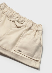 Shorts Lino Con Bolsillos Beige Mayoral DETALLE