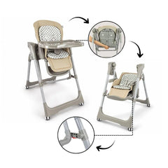 Silla Comedor 2 En 1 Switch Gris Bebesit