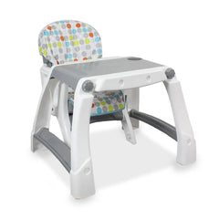 Silla Comedor Bebe Kinder City 2 en 1 Gris