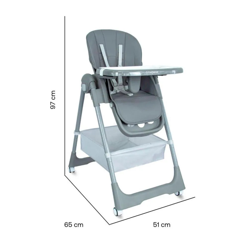 Silla Comedor Prime Gris Bebesit Medidas
