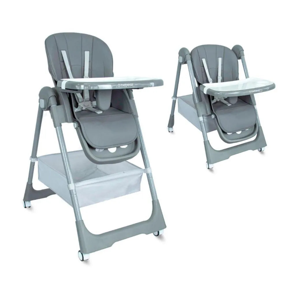 Silla Comedor Prime Gris Bebesit Modelo