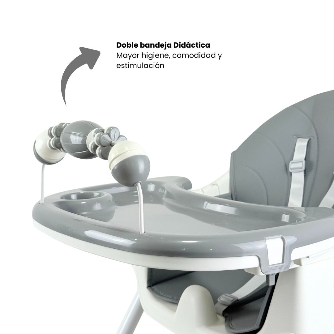 Silla Comedor Con Ruedas Gris Diseño