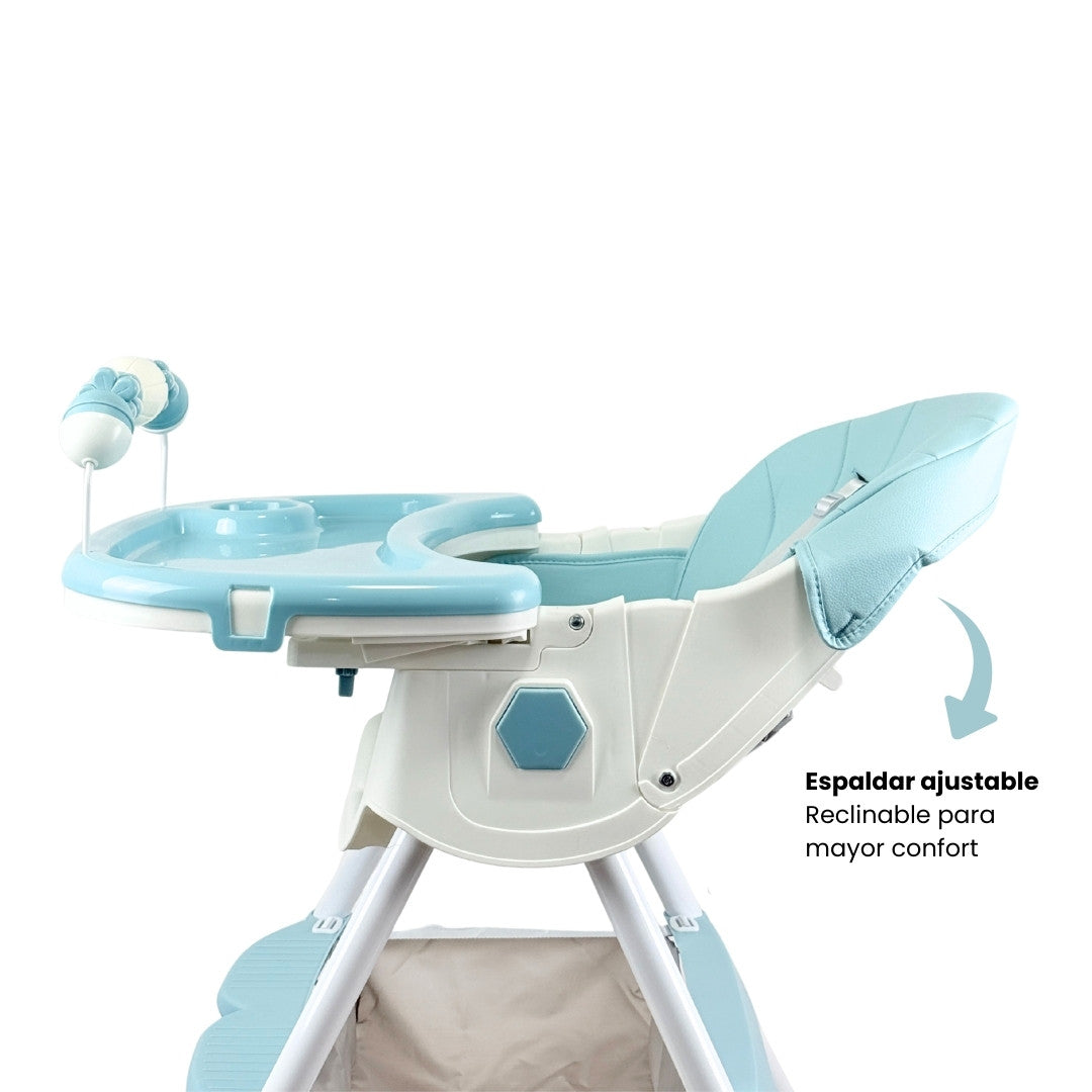 Silla Comedor Con Ruedas Verde Espaldar