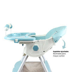 Silla Comedor Con Ruedas Verde Espaldar