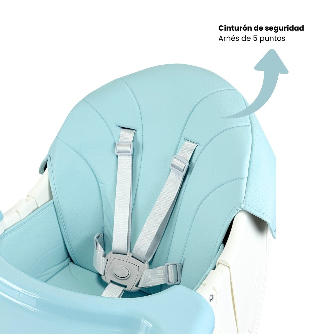 Silla Comedor Con Ruedas Verde Seguridad