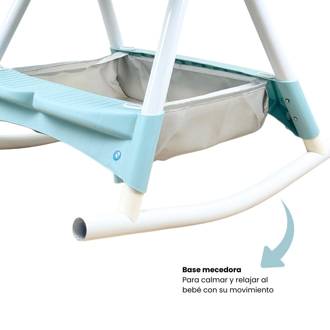 Silla Comedor Con Ruedas Verde Base