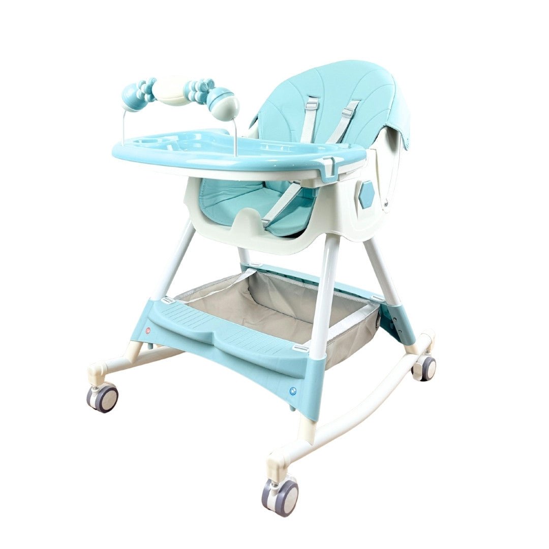 Silla Comedor Con Ruedas Verde Mecedora