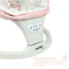 Silla Mecedora Electrica Con Bandeja Rosa  Pink