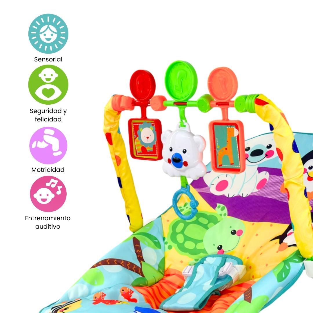 Silla Mecedora Rocker Monos Con Panel Táctil Detalles