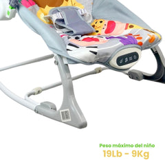 Silla Mecedora Rocker León Azul Con Panel Táctil Características 