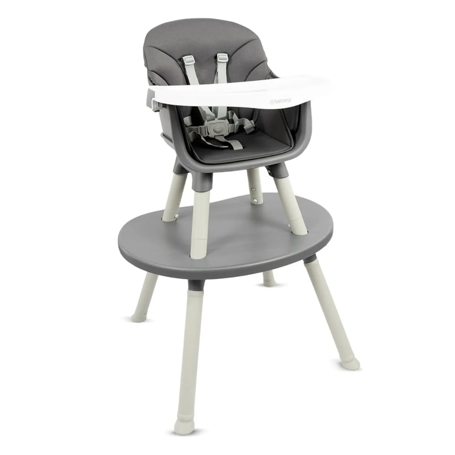 Silla Comedor Baby Desk 3 en 1 Gris Bebesit estilo