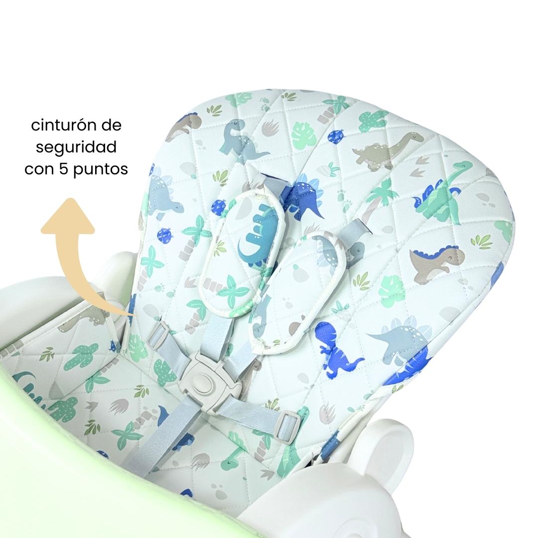 Silla Comedor 2 en 1 Baby Shower Beige Cinturón de seguridad