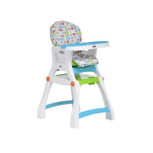 Silla Comedor Bebe Kinder City 2 en 1 Gris