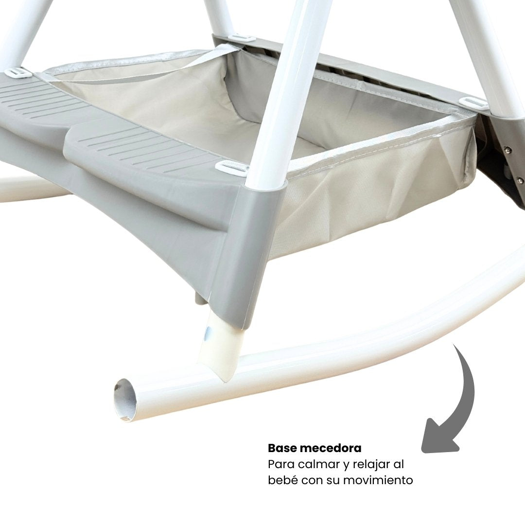 Silla Comedor Con Ruedas Gris Niños