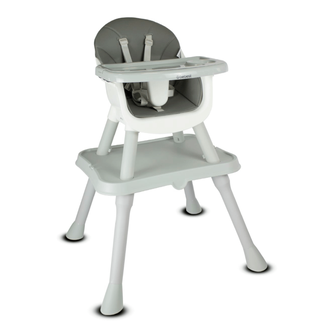 Silla Comedor Escritorio 3 en 1 Fussion Gris Bebesit