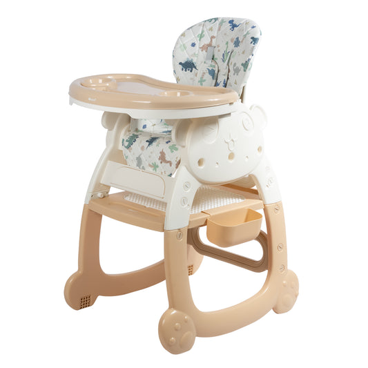 Silla Comedor 4 en 1 Escritorio Beige