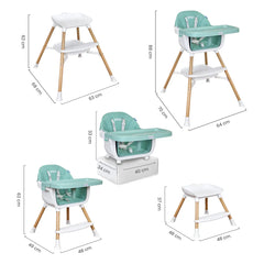 Silla Comedor Executive Verde Priori medidas