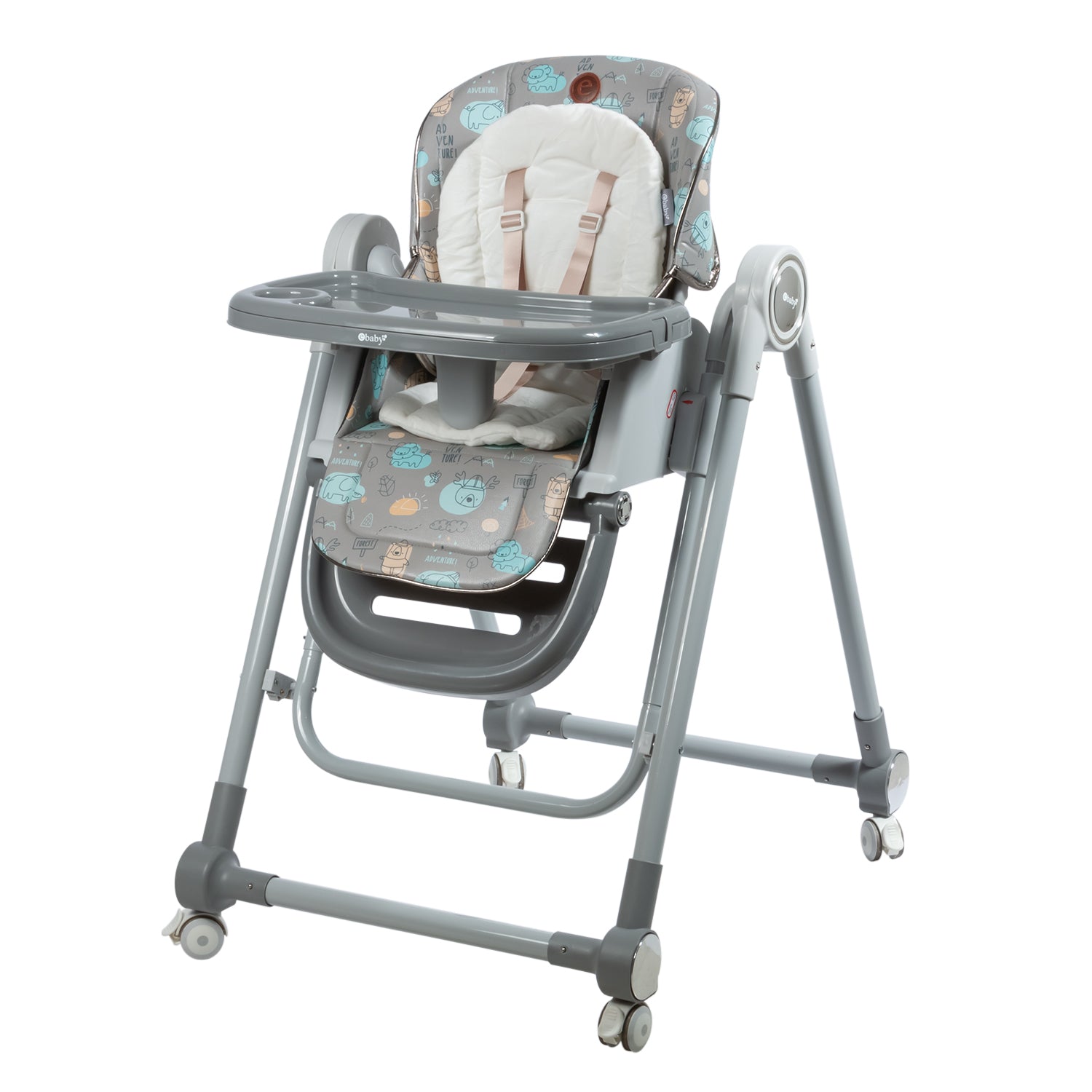 Silla Comedor Mecedora Gravy Gris Safari Ebaby