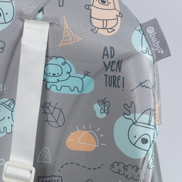 Silla Comedor Shine 4 en 1 Gris Ebaby