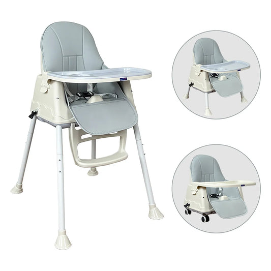 Silla Comedor Zoe Gris Happy Baby