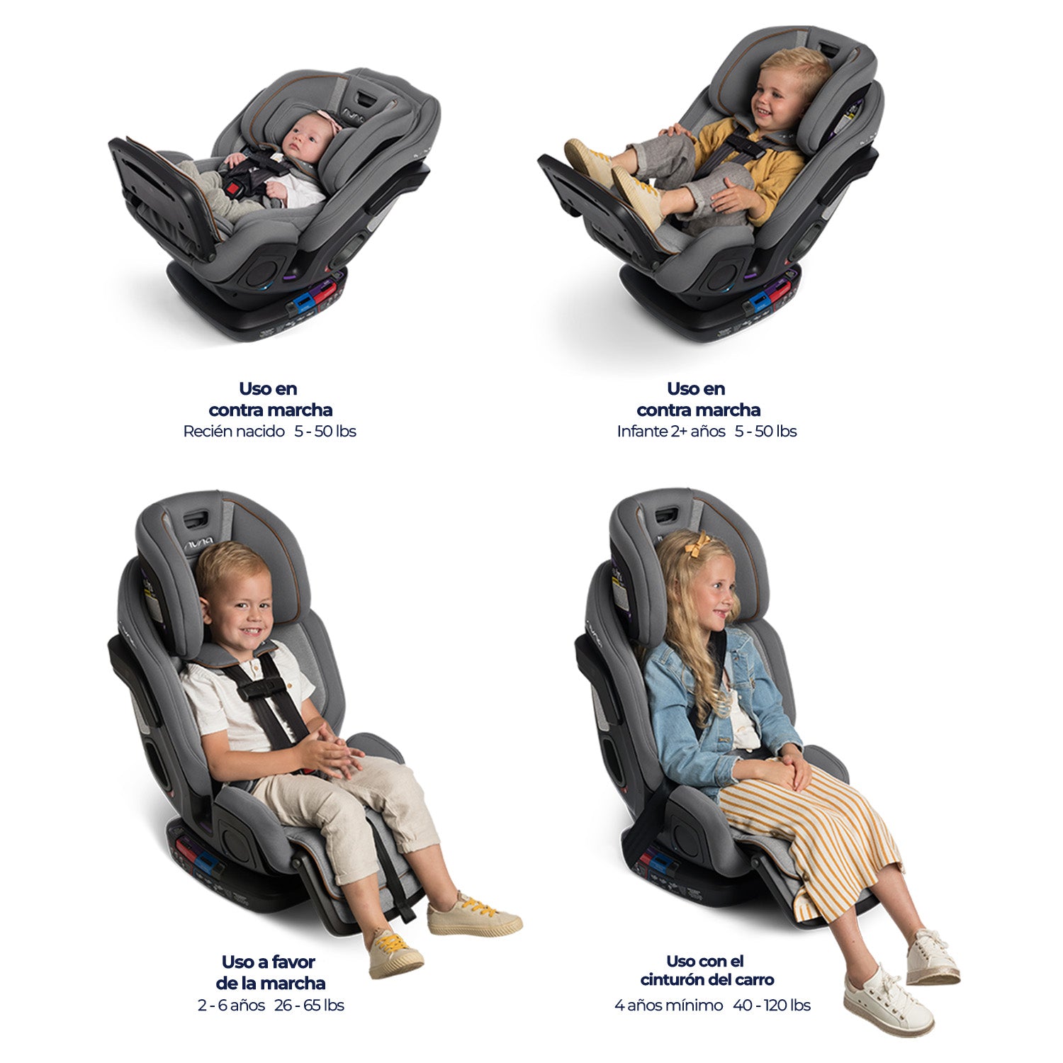 Silla De Carro Exec W Slip COV2 Insert Granite Nuna usos