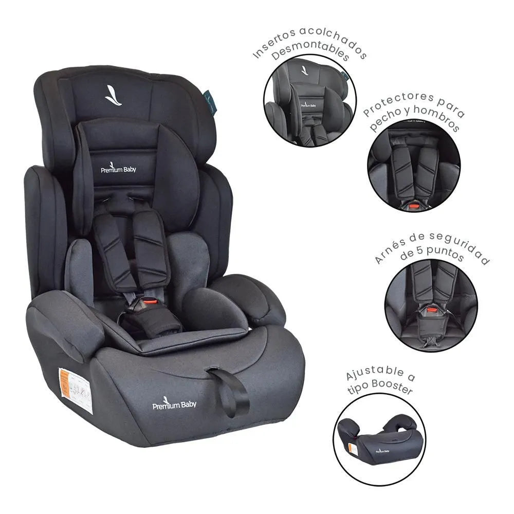 Silla De Carro Lyon Negro Premium Baby