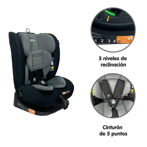 Silla De Carro Prix Isize Negro Priori