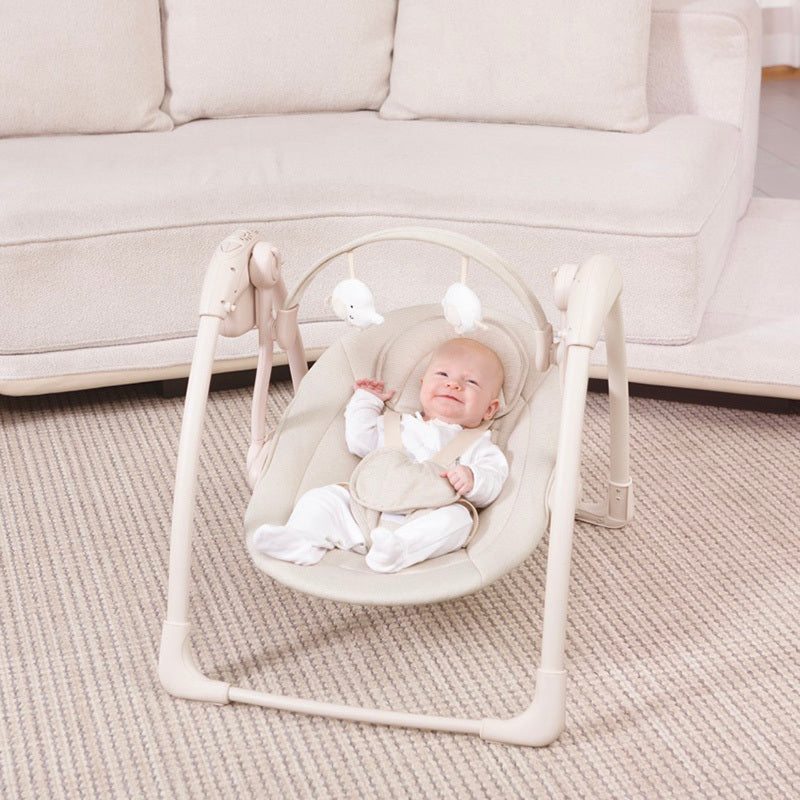 Silla Eléctrica Columpio Elefante Gris bebe