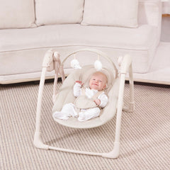 Silla Eléctrica Columpio Elefante Gris bebe