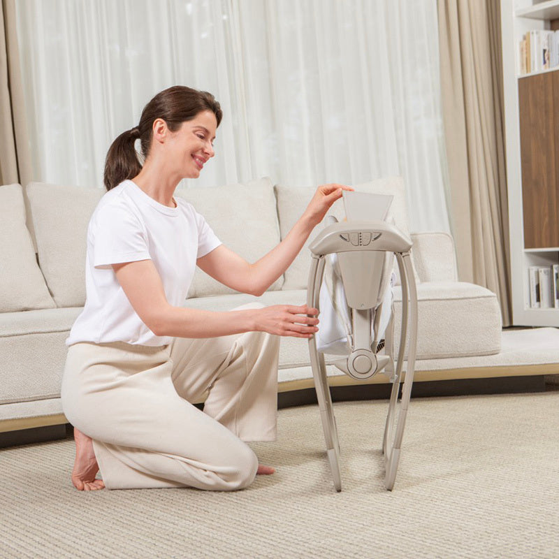 Silla Eléctrica Columpio Multifuncional Mastela BEIGE PLEGADO