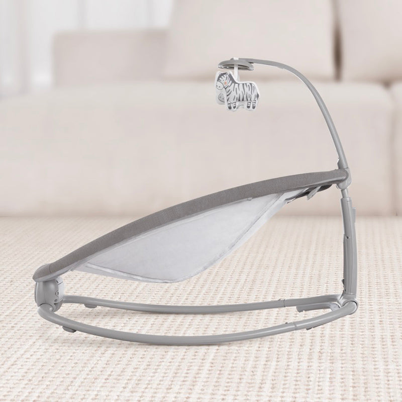 Silla Eléctrica Mecedora y Columpio Zebra Gris DISEÑO
