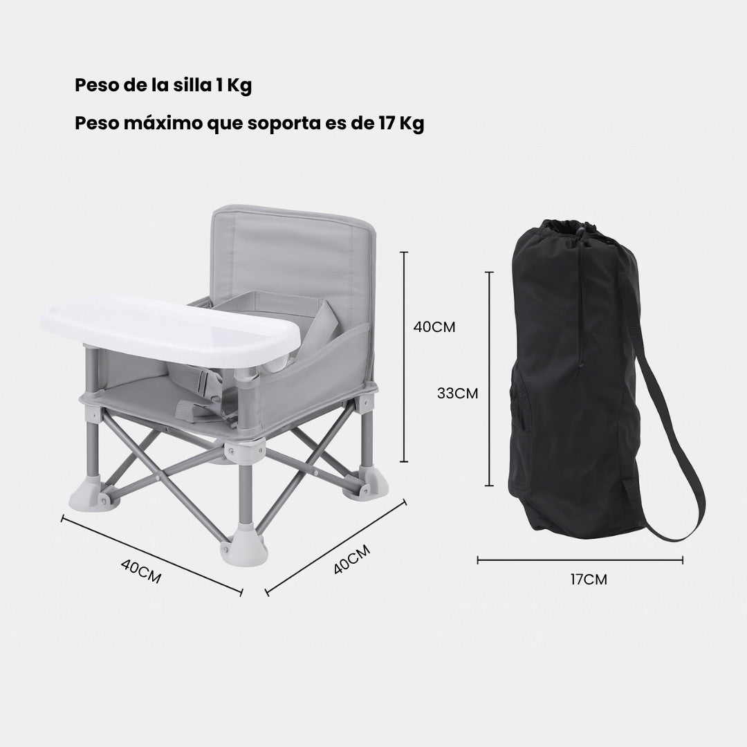 Silla Comedor Viajera Portatil Medidas