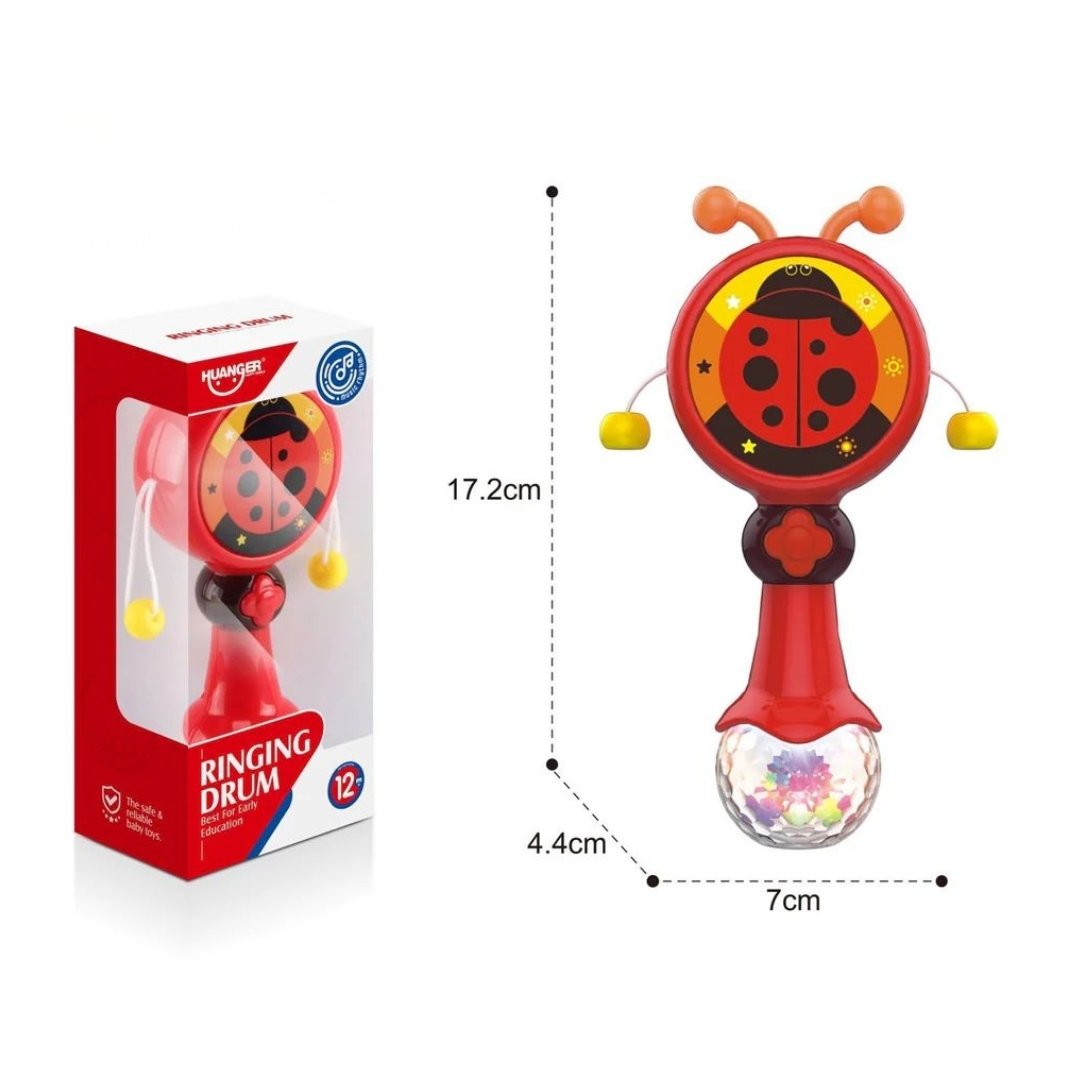 Sonajero Pandereta Estimulación Animales Medidas