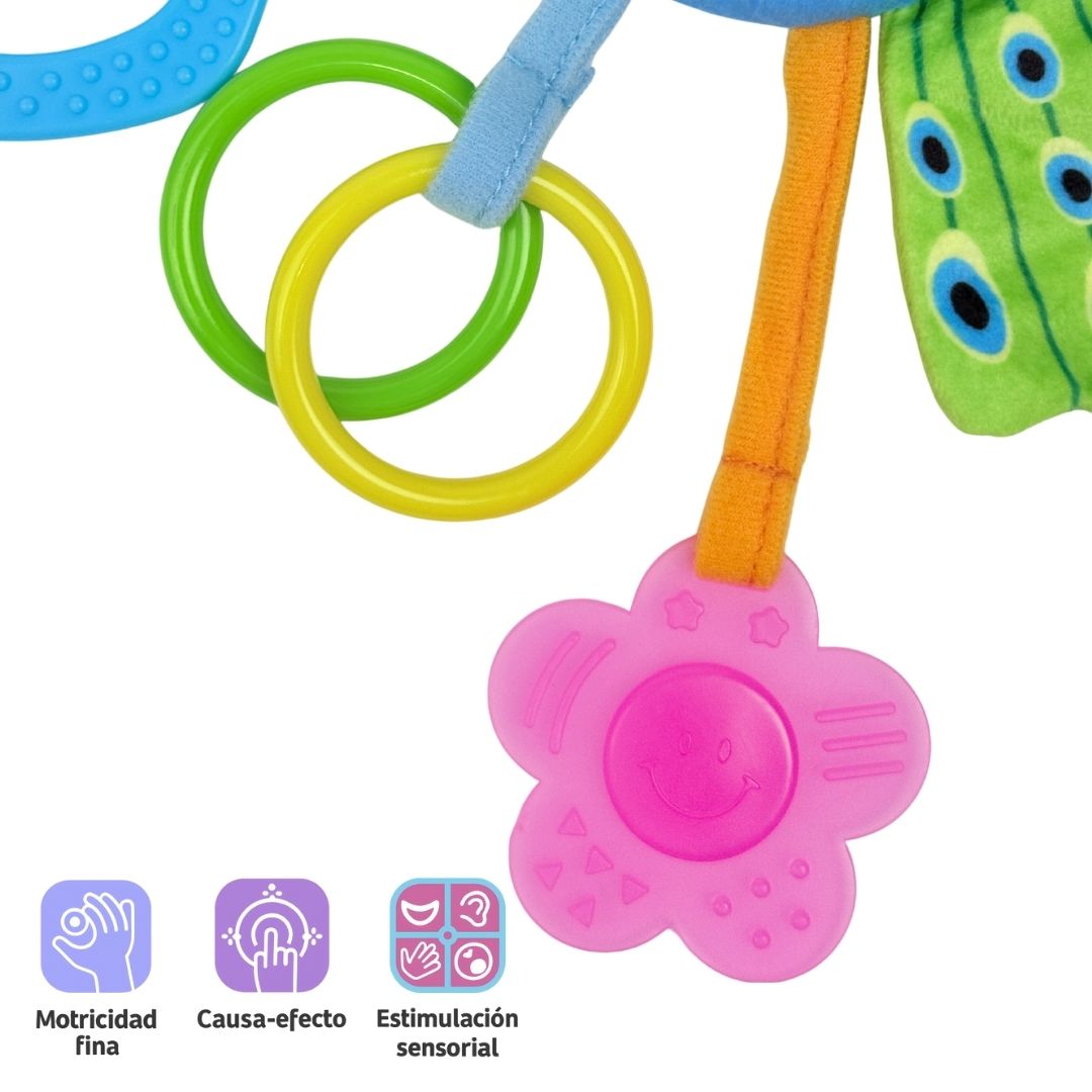 Sonajero Peluche de Estimulación Detalles
