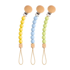 Sujetador De Chupo Bolitas De Madera