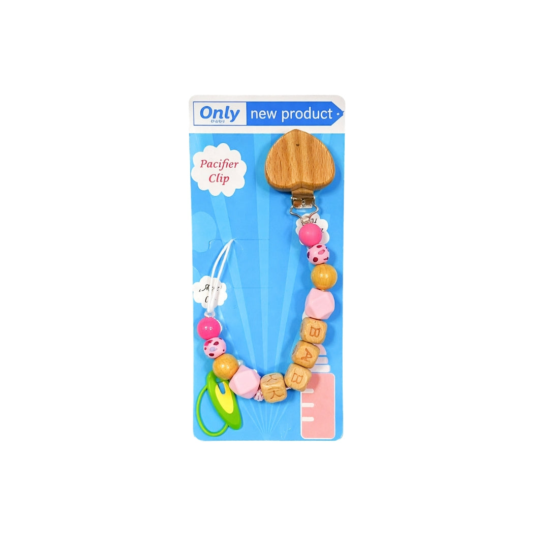 Sujetador De Chupo Madera Baby Color Surtido corazon