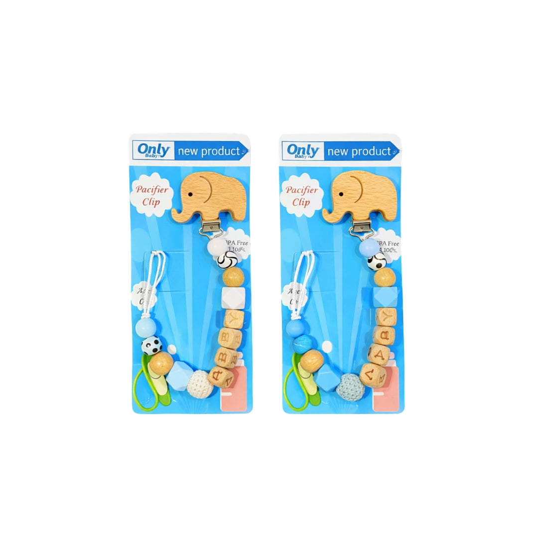 Sujetador De Chupo Madera Baby Color Surtido elefante
