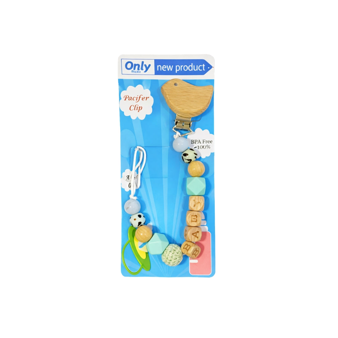 Sujetador De Chupo Madera Baby Color Surtido pajaro