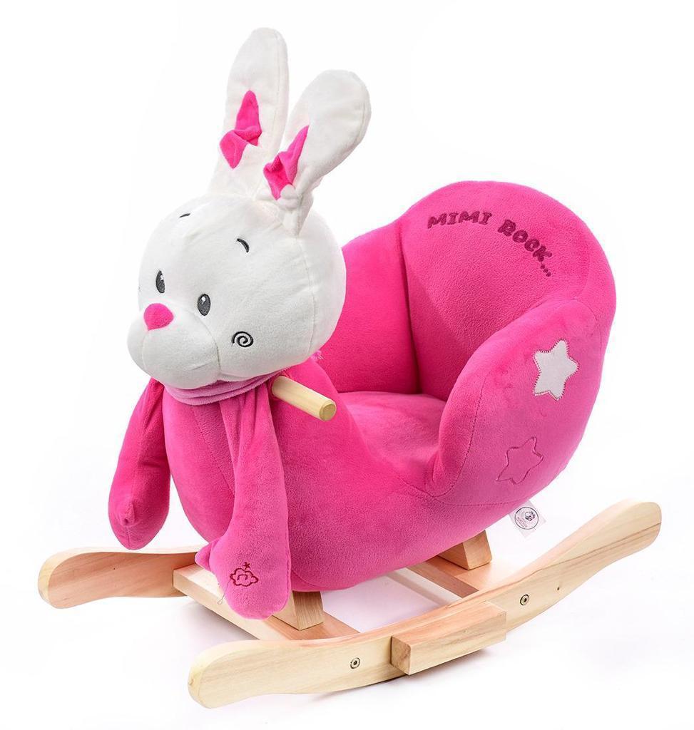 Balancín infantil conejo rosa Mimi Rock