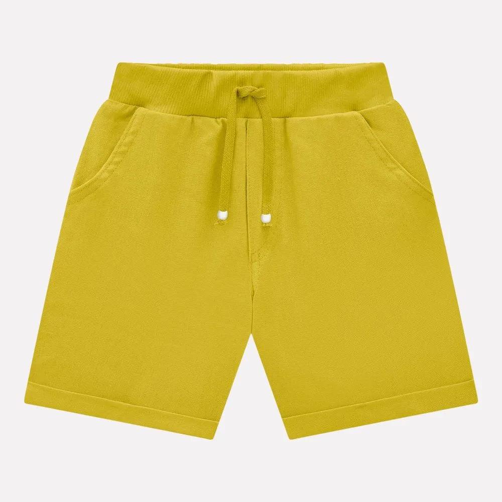 Conjunto Camisa Rayas Amarillo Pantaloneta