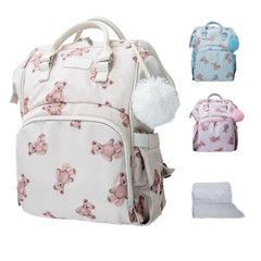 Pañalera Morral Estampado Oso Baby Luna