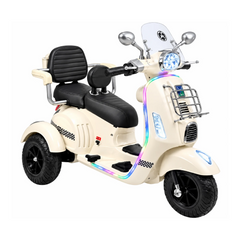 Moto Vespa Con Luces De Dos Puestos Blanco