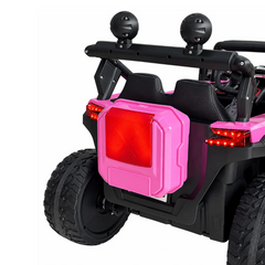 Carro Montable Electrico Con Luces Xsports Rosa detalle