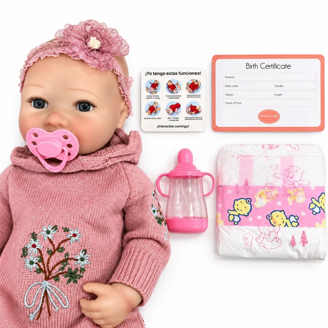 Muñeca Juguete Sonido Bebé Recien Nacida Real ACCESORIOS