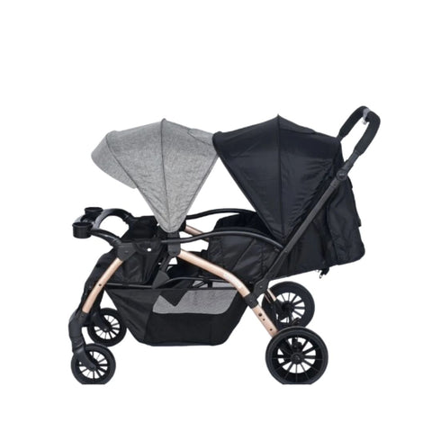 Coche Gemelar Kipto Dual Gris Ebaby® 