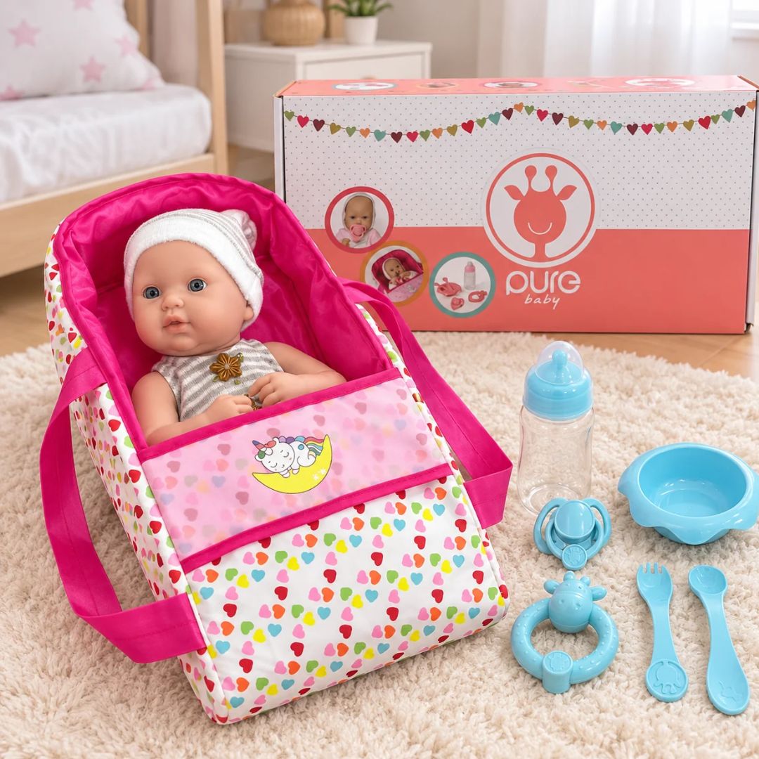 Muñeco Bebé Real con Accesorios Pure Baby modelo