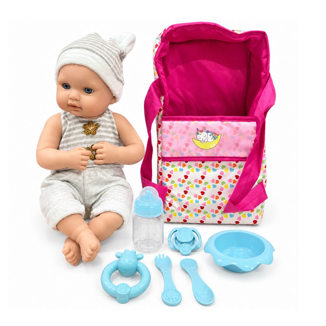 Muñeco Bebé Real con Accesorios Pure Baby accesorios