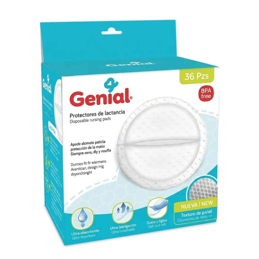 Protector Almohadilla de Lactancia 36 Piezas Genial®