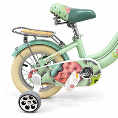Bicicleta Fresa Cool Kids con Ruedas de Apoyo Verde detalle